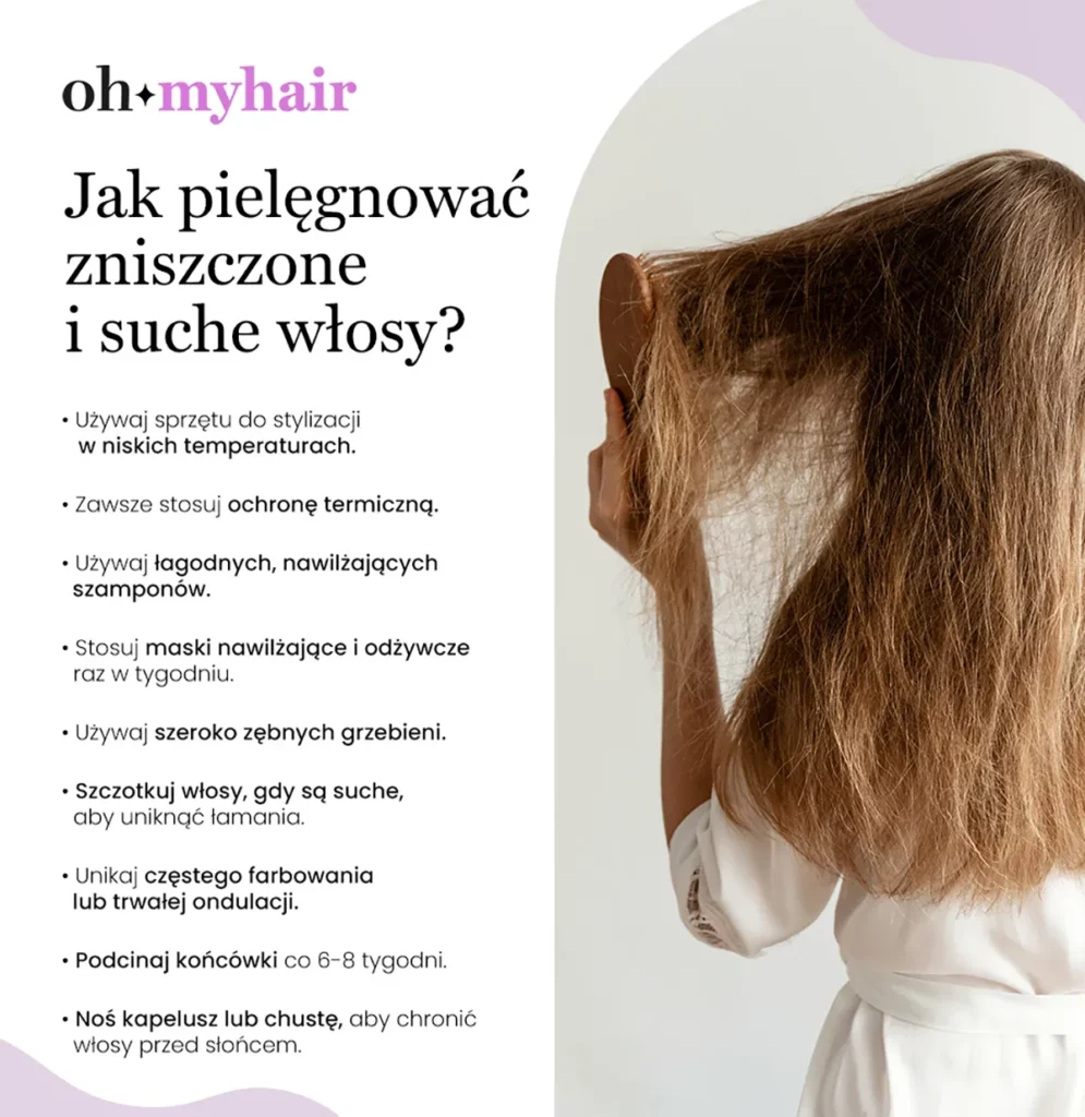 pielęgnacja zniszczonych i suchych włosów